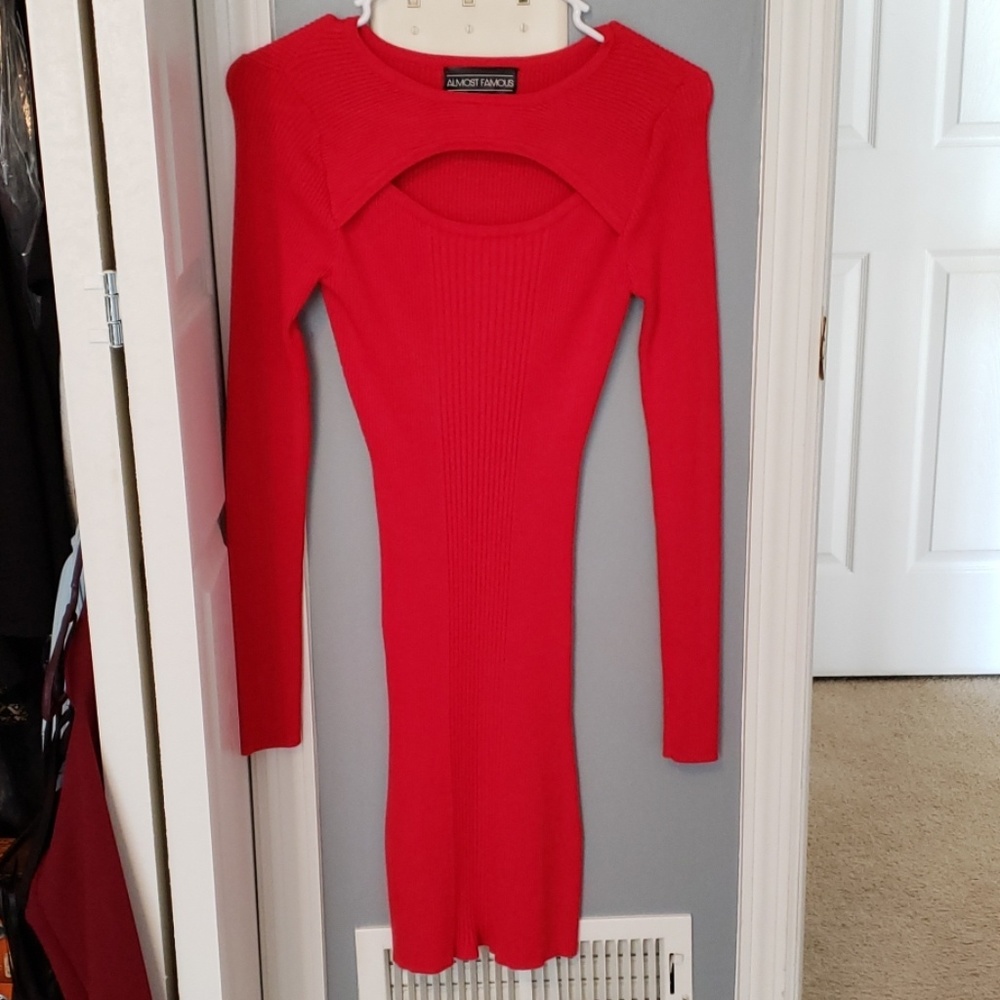 Dress long sleeve sweater dress
